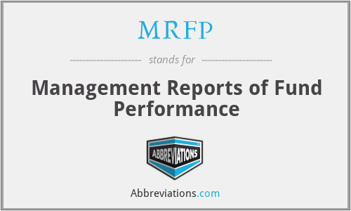 MRFP - Management Reports of Fund Performance