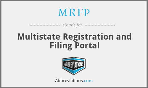 MRFP - Multistate Registration and Filing Portal
