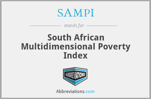 SAMPI - South African Multidimensional Poverty Index