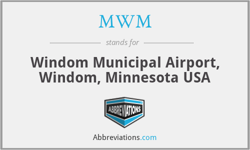 MWM - Windom Municipal Airport, Windom, Minnesota USA