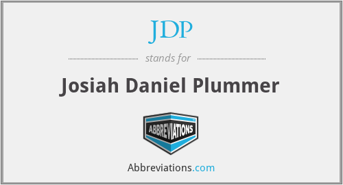JDP - Josiah Daniel Plummer