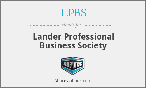 LPBS - Lander Professional Business Society