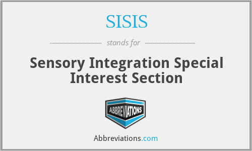 SISIS - Sensory Integration Special Interest Section