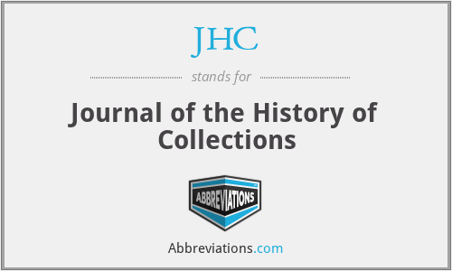 JHC - Journal of the History of Collections
