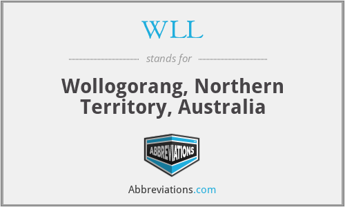 WLL - Wollogorang, Northern Territory, Australia