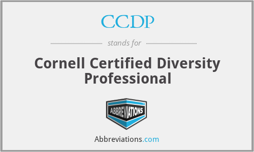 CCDP - Cornell Certified Diversity Professional