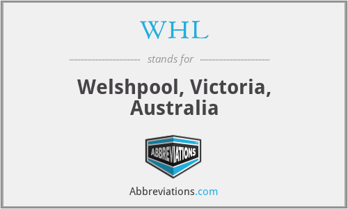 WHL - Welshpool, Victoria, Australia