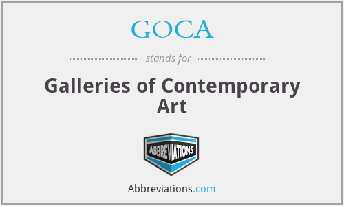 GOCA - Galleries of Contemporary Art