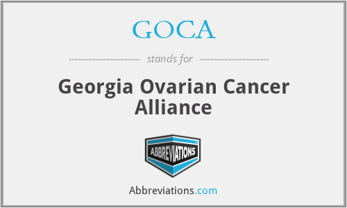 GOCA - Georgia Ovarian Cancer Alliance