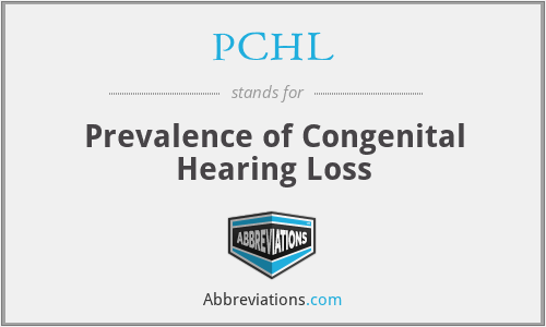 PCHL - Prevalence of Congenital Hearing Loss