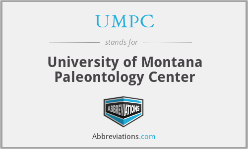 UMPC - University of Montana Paleontology Center