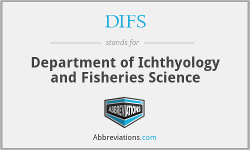 DIFS - Department of Ichthyology and Fisheries Science