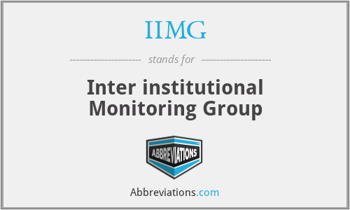 IIMG - Inter institutional Monitoring Group