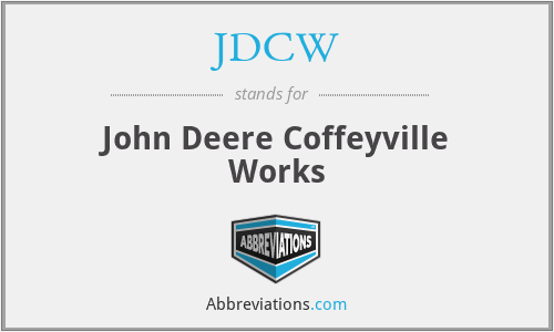 JDCW - John Deere Coffeyville Works