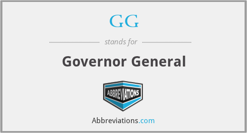 GG - Governor General