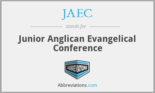JAEC - Junior Anglican Evangelical Conference