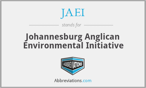 JAEI - Johannesburg Anglican Environmental Initiative