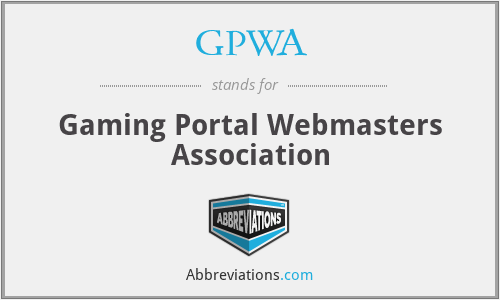 GPWA - Gaming Portal Webmasters Association