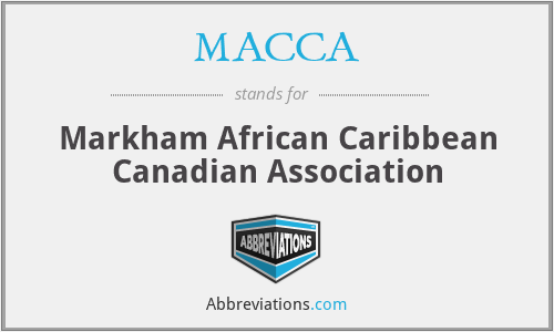 MACCA - Markham African Caribbean Canadian Association