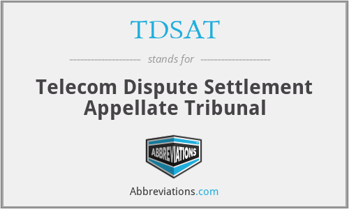TDSAT - Telecom Dispute Settlement Appellate Tribunal