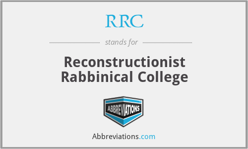 RRC - Reconstructionist Rabbinical College