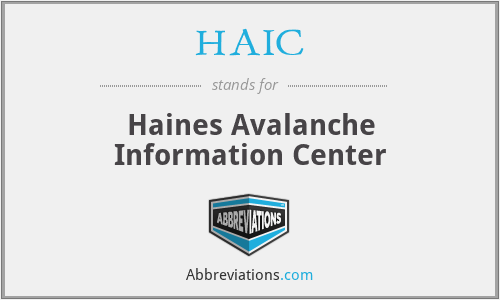 HAIC - Haines Avalanche Information Center