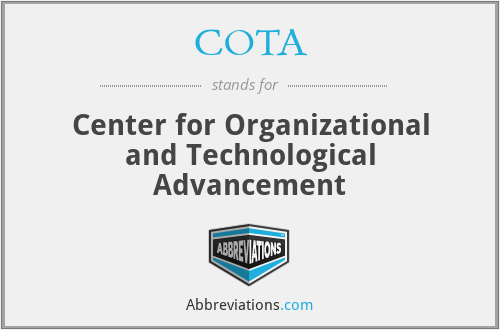 COTA - Center for Organizational and Technological Advancement