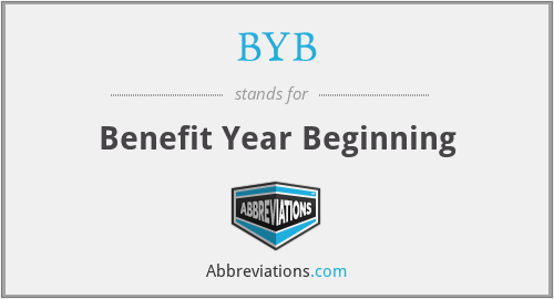 BYB - Benefit Year Beginning
