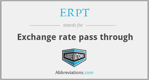 ERPT - Exchange rate pass through