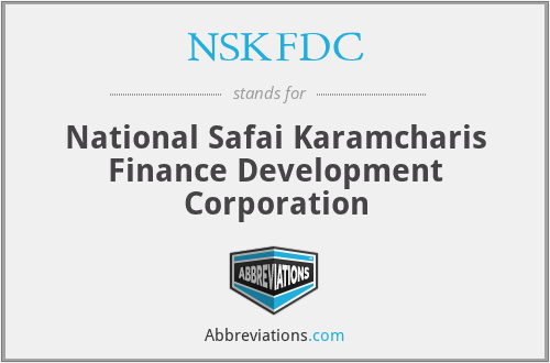 NSKFDC - National Safai Karamcharis Finance Development Corporation