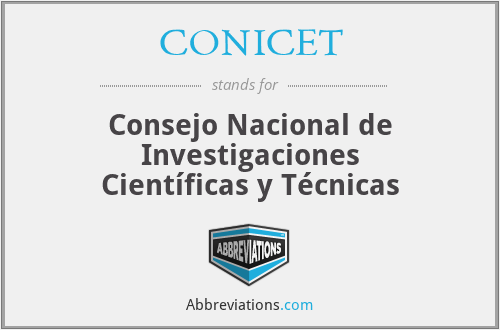 CONICET - Consejo Nacional de Investigaciones Científicas y Técnicas