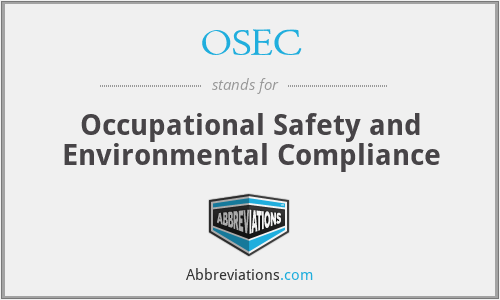 OSEC - Occupational Safety and Environmental Compliance