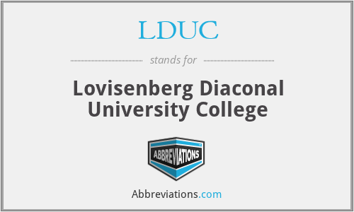 LDUC - Lovisenberg Diaconal University College