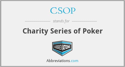 CSOP - Charity Series of Poker
