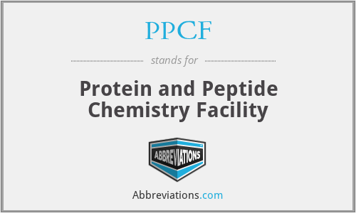 PPCF - Protein and Peptide Chemistry Facility