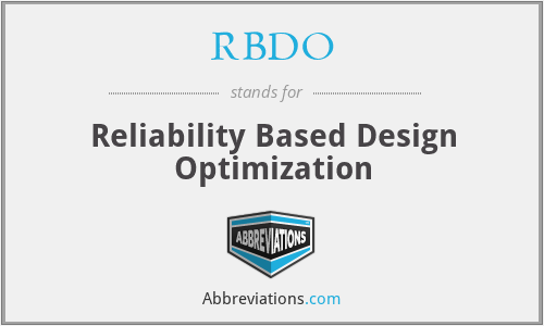 RBDO - Reliability Based Design Optimization