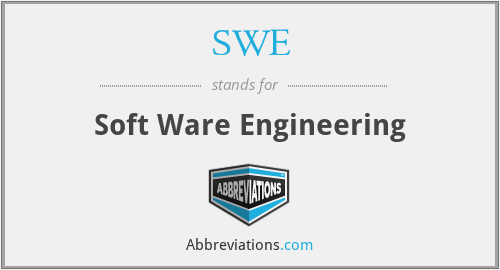 SWE - Soft Ware Engineering
