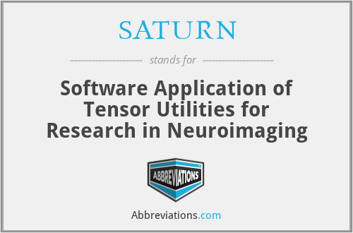 SATURN - Software Application of Tensor Utilities for Research in Neuroimaging
