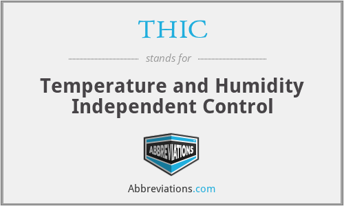 THIC - Temperature and Humidity Independent Control