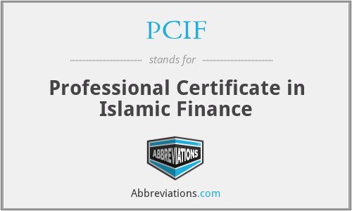 PCIF - Professional Certificate in Islamic Finance
