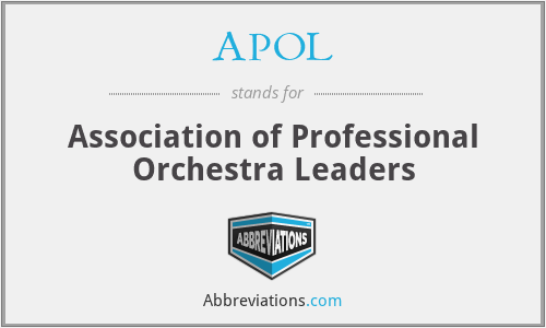 APOL - Association of Professional Orchestra Leaders