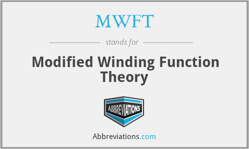 MWFT - Modified Winding Function Theory