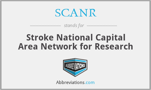 SCANR - Stroke National Capital Area Network for Research