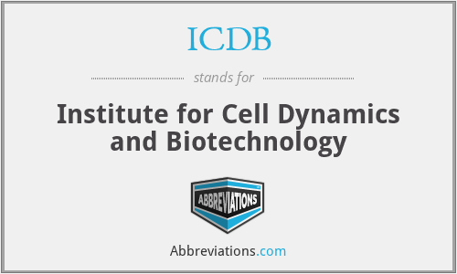 ICDB - Institute for Cell Dynamics and Biotechnology