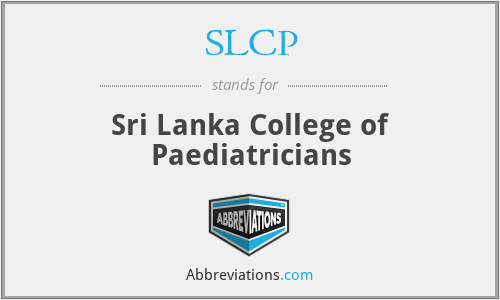 SLCP - Sri Lanka College of Paediatricians