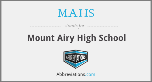 MAHS - Mount Airy High School