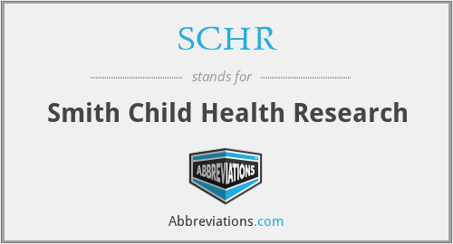 SCHR - Smith Child Health Research