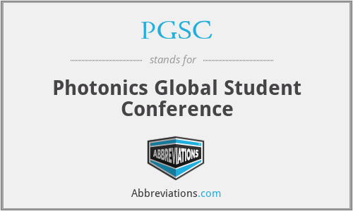 PGSC - Photonics Global Student Conference
