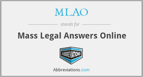 MLAO - Mass Legal Answers Online