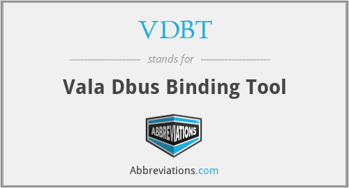 VDBT - Vala Dbus Binding Tool